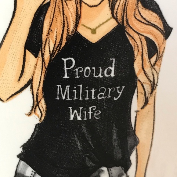 🇺🇸 NWT! Proud Military Wife 18 oz. Mug - Picture 4 of 6